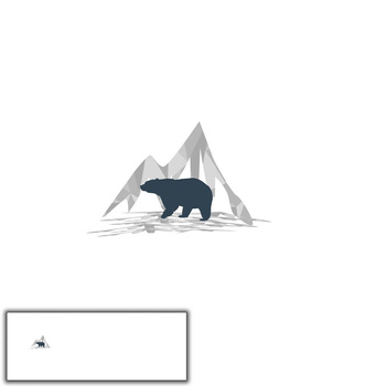 BÄR (ADVENTURE) - panoramisches Paneel (60 x 155cm)