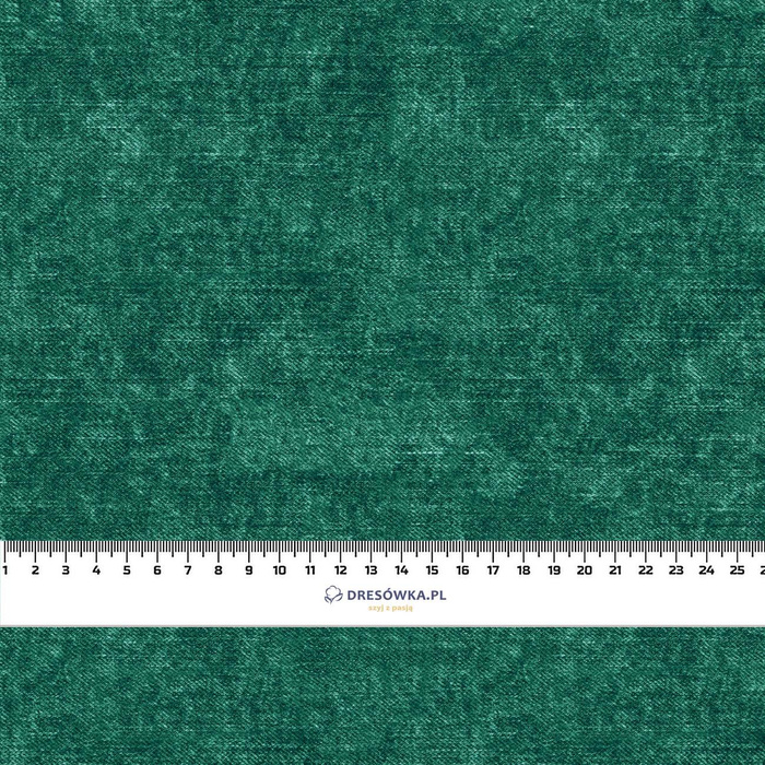 ACID WASH / BOTTLE GREEN - Cotton woven fabric