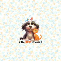 CUTE ANIMALS wz.3 - panel (60cm x 50cm) Waterproof woven fabric