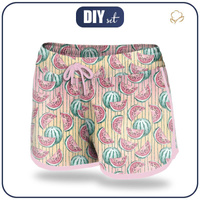 Women’s boardshorts - TROPICAL TRIANGLES WATERMELONS L