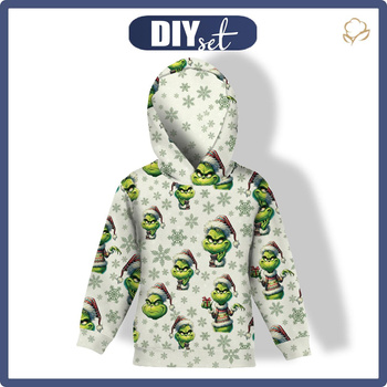 KID'S HOODIE (ALEX) - PRANKSTER CHRISTMAS ELF WZ.2 - looped knit fabric (86/92)