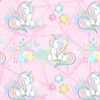 UNICORNS AND FLOWERS pat. 2 (WONDERLAND) - Viscose jersey