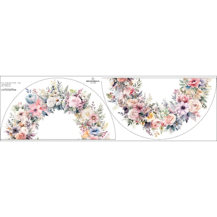 Panel pro kruhovou sukni - FLOWERS WZ. 23