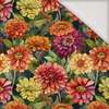 FLOWERS PAPAYA ORANGE WZ. 4 - Viscose jersey