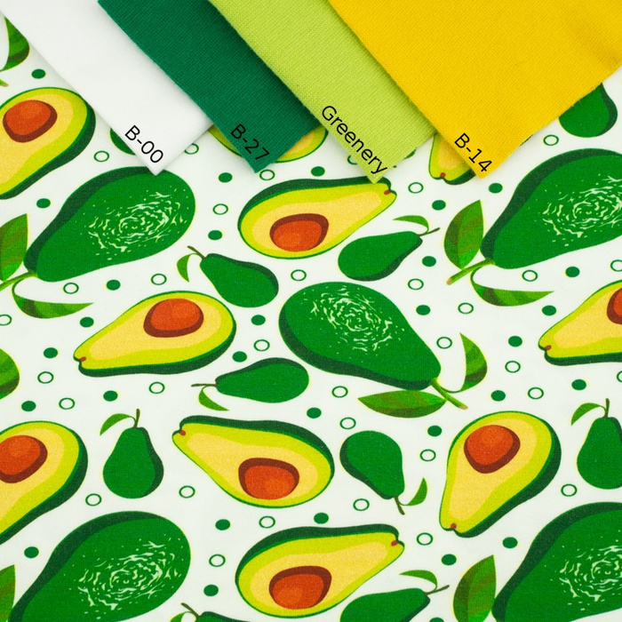 AVOCADOS - single jersey with elastane
