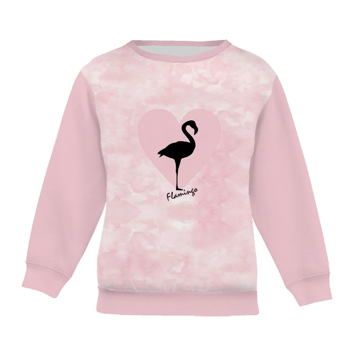 Jogginganzug für Kinder (MILAN) - Flamingo / CAMOUFLAGE m. 2 (blass rosa) - Sommersweat (122/128)