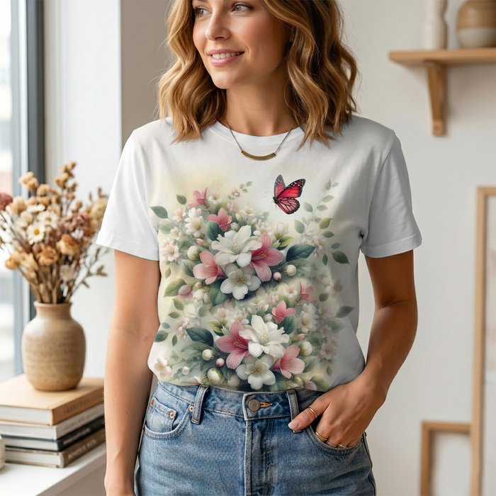 PASTEL BLOOM WZ. 1 - Paneel (75cm x 80cm) bavlněná tkanina