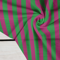 PINK-GREEN STRIPES - Krepa