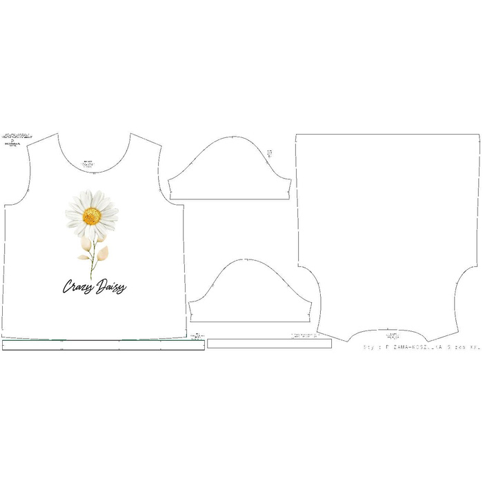 PAJAMAS-T-SHIRT - DAISY - XL