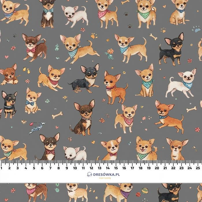 CHIHUAHUA DOGS - Minky-Plüsch