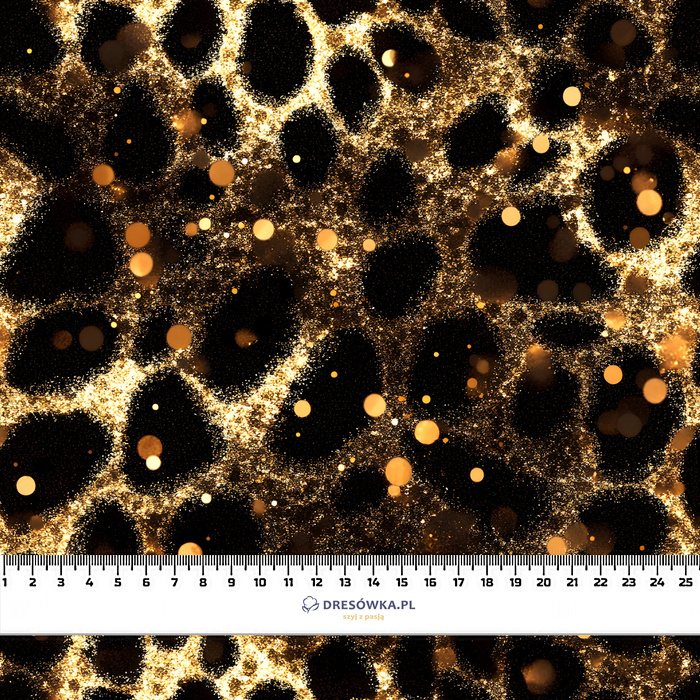 Black & Gold Glamour wz.6 - single jersey s elastanem ITY