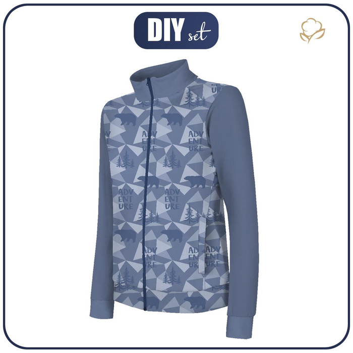 DZIECIĘCA BLUZA SPORTOWA (MAX) - NIEDŹWIEDZIE (adventure) - dzianina funkcyjna (146/152)