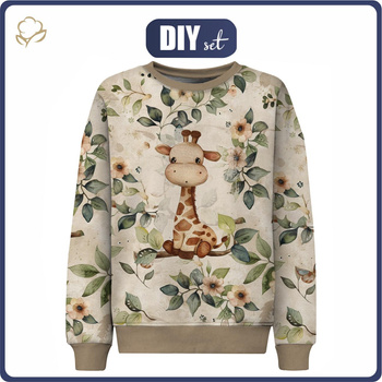 CHILDREN'S (NOE) SWEATSHIRT - LITTLE GIRAFFE - sewing set