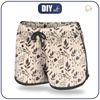 Women’s boardshorts - LEAVES pat. 10 (gold) XL