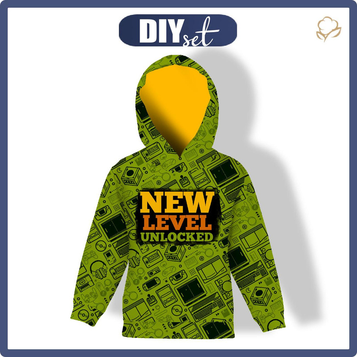 KID'S HOODIE (ALEX) - NEW LEVEL UNLOCKED - sewing set (134/140)