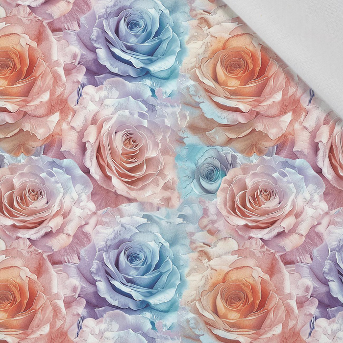 PASTEL FLOWERS WZ.8 - Cotton woven fabric