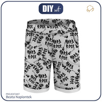 KID`S SHORTS (RIO) - METAL PAT. 2 - looped knit fabric (86/92)