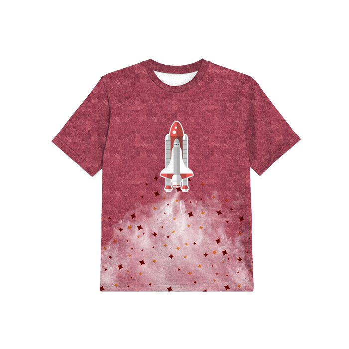 2-PACK - KINDER T-SHIRT  - RAKETE UND JEEP - Nähset