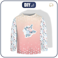 LONGSLEEVE - EISBLUMENSTRAUß / Ombre (VERZAUBERTER WINTER) - Single Jersey (134/140)