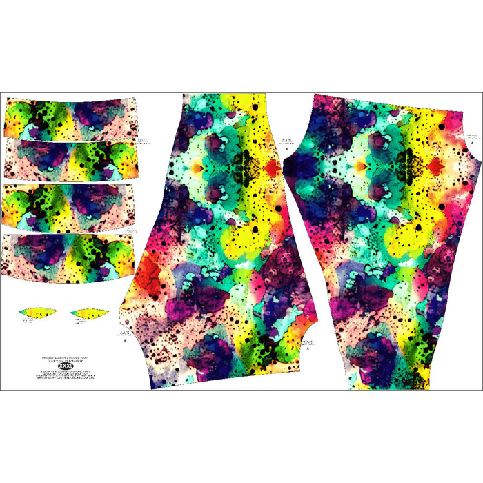 LEGGINSY SPORTOWE - ABSTRAKCJA WZ. 9 - XXXL