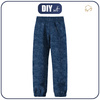 SOFTSHELL-HOSE (YETI) - ACID WASH / dunkelblau (122/128)
