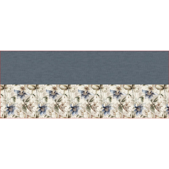 BUTTON SCARF - pastel flowers wz.5 - sewing set