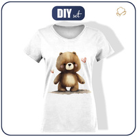 DAMEN T-SHIRT - VALENTINE'S DAY / BEAR - Nähset XXL