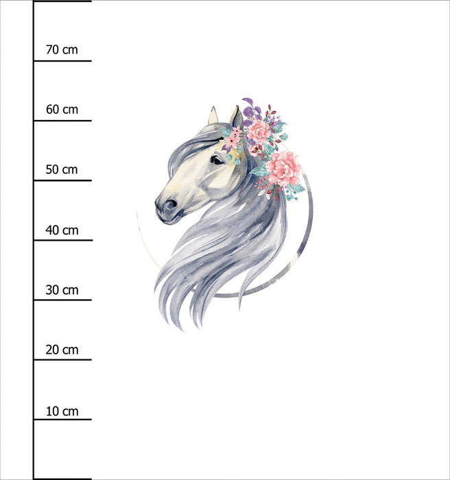 HORSE pat. 2 - panel (75cm x 80cm) looped knit