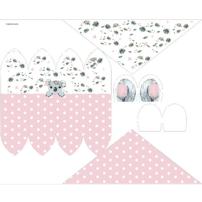 DĚTSKÁ ČEPICE A ŠATKA (TEDDY) - KOALA KAMILA 44-47