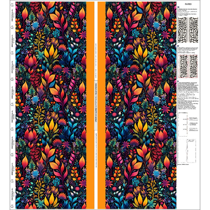 PAREO - COLORFUL LEAVES vz. 2 - Sada šití 