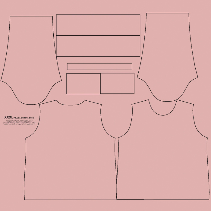 DÁMSKÁ MIKINA (HANA) BASIC - B-05 růžově křemenný - teplákovina - M