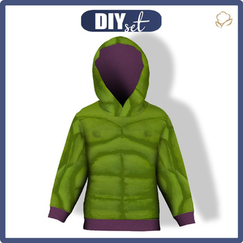 DĚTSKÁ MIKINA S KAPUCÍ (ALEX) - SUPERHERO VZ. 2 - Sada šití