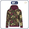 CLASSIC WOMEN’S HOODIE (POLA) -  FLOWERS WZ.59 - sewing set
