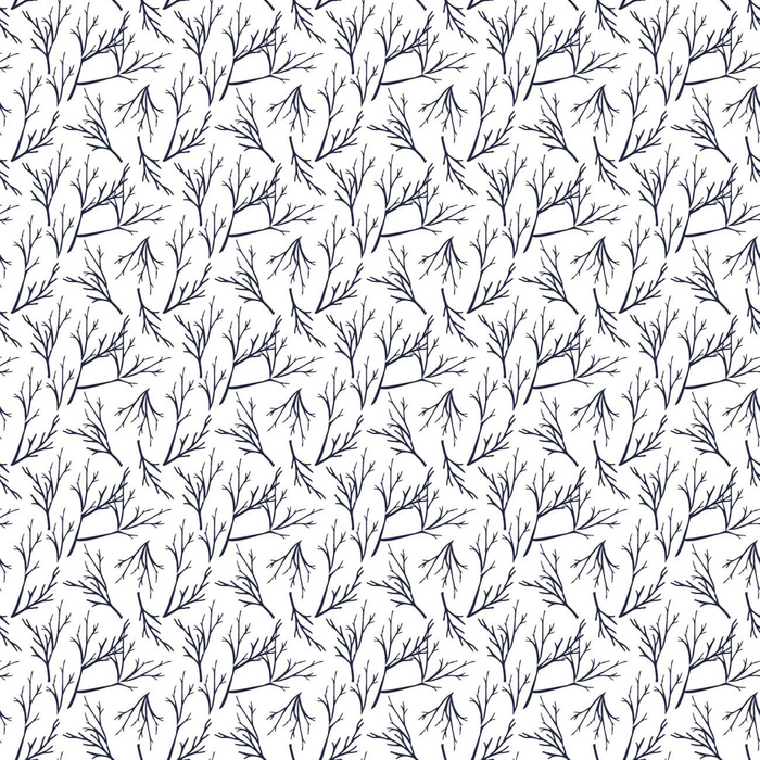 TWIGS pat. 2 (WINTER TIME) / white