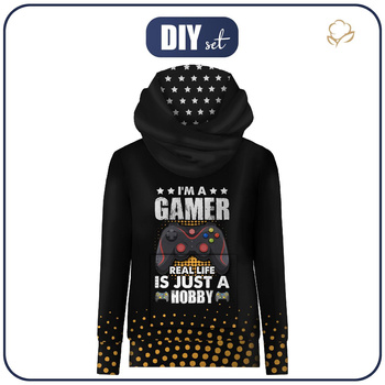 UNISEX HOODIE (HYDRA) - GAMER - Nähset M