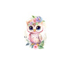 BABY OWL - Paneel (75cm x 80cm) Wasserabweisende Webware