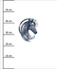 HORSE pat. 1 - panel (60cm x 50cm) looped knit 
