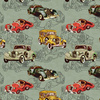 OLD CARS vz. 3 - tkanina wodoodporna