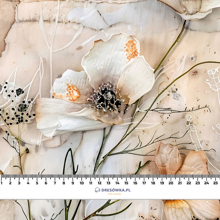 FLOWERS - Cloud Dancer WZ.1 - Lycra 300g