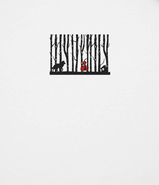 LITTLE RED RIDING HOOD - panel single jersey TE210