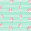 FAIRIES / mint - Cotton woven fabric