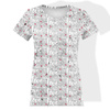 T-SHIRT DAMSKI - LOVE BIAŁY / beton - single jersey S