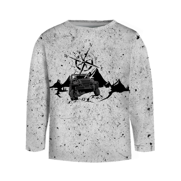 Longsleeve - JEEP / CONCRETE - sewing set (134/140)