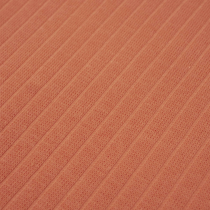 Tenký žebrovaný úplet HARMONIA 220g - PAPAYA ORANGE (D-108) 