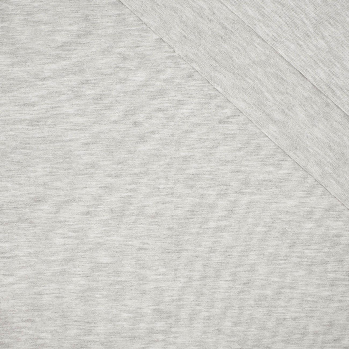 Single Jersey mit Elasthan TE210 - MELANGE HELLGRAU (D-20)