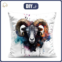 POLŠTÁŘ 45x45 - ARIES - Potahový velur - Sada šití