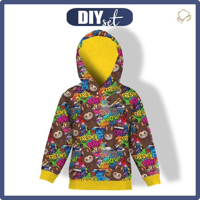 KINDER HOODIE (ALEX) - CREEPY CUTE M.4 - Sommersweat (158/164)