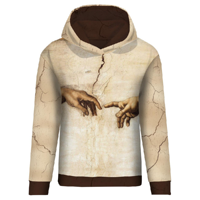 CLASSIC WOMEN’S HOODIE (POLA) - THE CREATION OF ADAM (Michelangelo) - sewing set XS