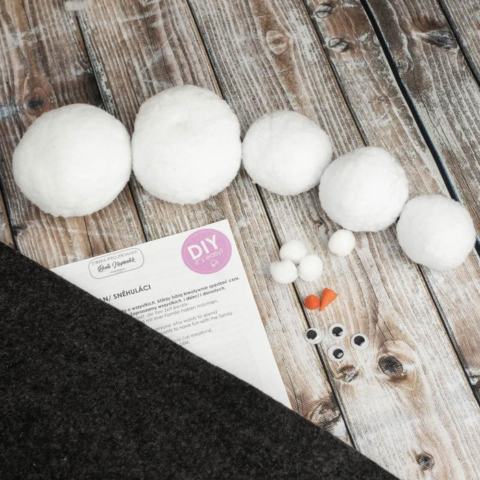 SCHNEEMÄNNER - GRAPHIT - DIY IT'S EASY