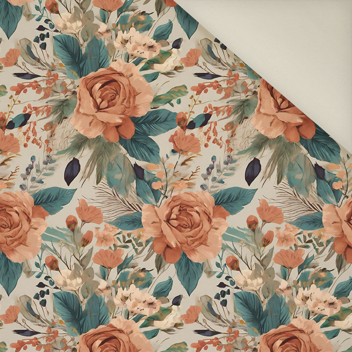 PASTEL FLOWERS WZ. 36 - Welur tapicerski